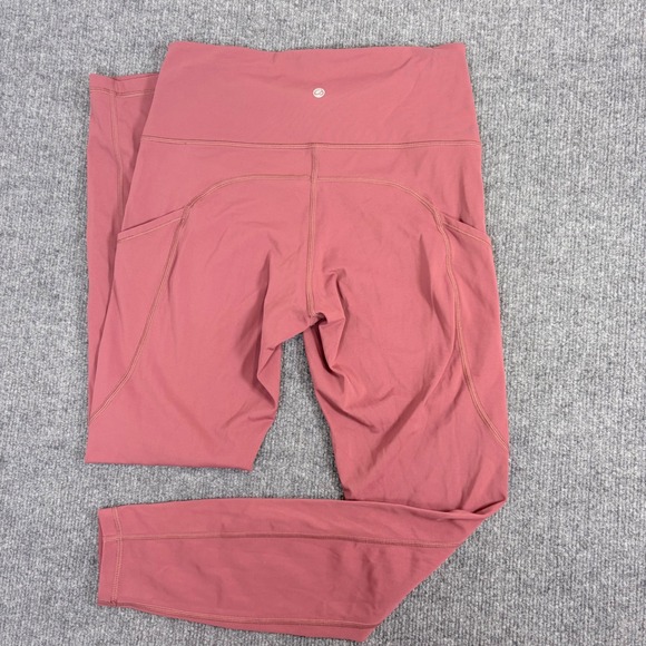 CRZ YOGA Pants - CRZ YOGA Womens High Waisted Leggings with Pockets Dusty Rose Pink Size XS 25in